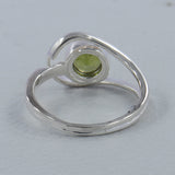 Natural Peridot Silver Ring