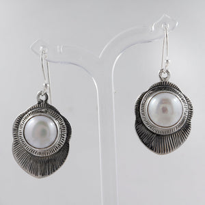 925 Sterling Silver Pearl Earrings