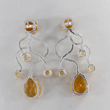 Amethyst Silver Earrings