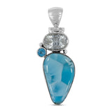 Larimar 925 Silver Pendant