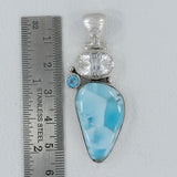 925 Silver Larimar Pendant