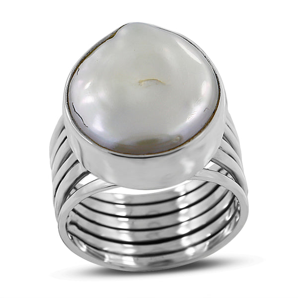 Natural Blue Larimar Silver Rings