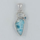 925 Silver Larimar Pendant