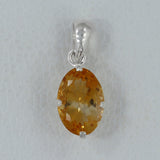 Citrine 925 Sterling Silver Pendant