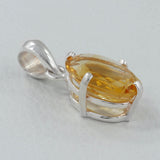 925 Sterling Silver Citrine Pendant