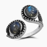 Labradorite Silver Rings