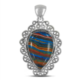 Rainbow Calsilica Gemstone Pendant