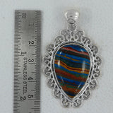 Rainbow Calsilica Gemstone Pendant