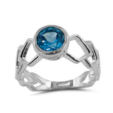 Rainbow Moonstone Sterling Silver Ring