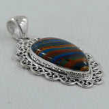 Rainbow Calsilica Gemstone Pendant