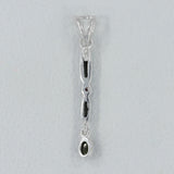 Green Tourmaline 925 Pencil Pendant