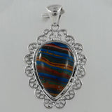 Rainbow Calsilica Gemstone Pendant