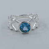 Rainbow Moonstone Sterling Silver Ring