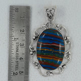 Rainbow Calsilica Gemstone Pendant