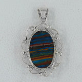 Rainbow Calsilica Gemstone Pendant