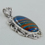 Rainbow Calsilica Gemstone Pendant