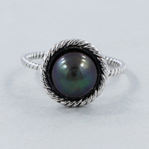 925 Sterling Silver Pearl Ring