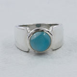 Larimar Silver Ring