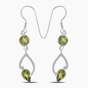 Blue Topaz Silver Earrings