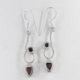 925 Silver Blue Topaz Earrings