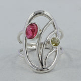 Tourmaline Silver Ring