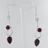 925 Silver Blue Topaz Earrings