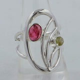 Tourmaline Silver Ring