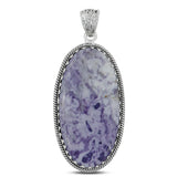 925 Sterling Silver Morado Opal Pendant