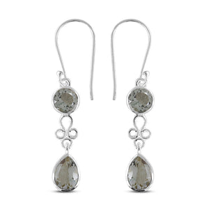 Amethyst Silver Earrings