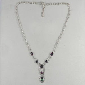 Mystic Quartz Silver Designer Necklace