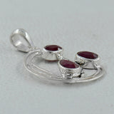 925 Sterling Silver Ruby Gemstone Pendant