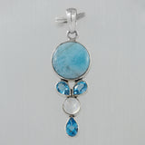 Larimar 925 Silver Pendant