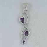 925 Sterling Silver Amethyst Pendant