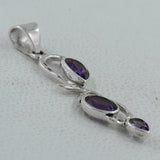 925 Sterling Silver Amethyst Pendant