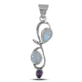 925 Sterling Silver Amethyst Pendant