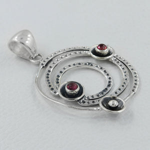 925 Sterling Silver Tourmaline Pendants