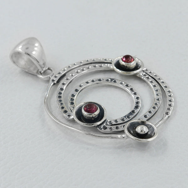 925 Sterling Silver Tourmaline Pendants