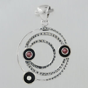 925 Sterling Silver Tourmaline Pendants