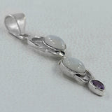 925 Sterling Silver Amethyst Pendant