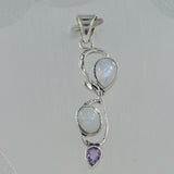 925 Sterling Silver Amethyst Pendant