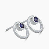 Moonstone Silver Studs Earrings