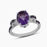 925 Sterling Silver Blue Topaz Rings