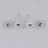 Moonstone Studs Silver Earring