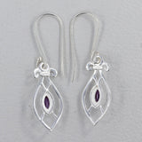 925 Sterling Silver Pendant Set Made with Amethyst Gemstone