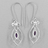 925 Sterling Silver Pendant Set Made with Amethyst Gemstone