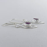 925 Sterling Silver Pendant Set Made with Amethyst Gemstone