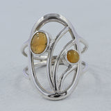 Tourmaline Silver Ring