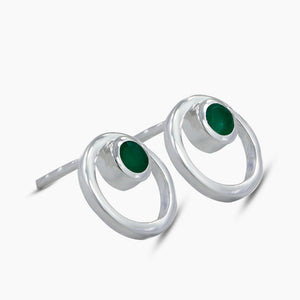 Moonstone Silver Studs Earrings