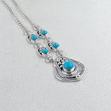 925 Silver Mexican Turquoise Necklace