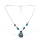 925 Silver Mexican Turquoise Necklace